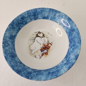 Johnson Brothers The Snowman Cereal Bowl Stoneware Christmas Winter Vintage